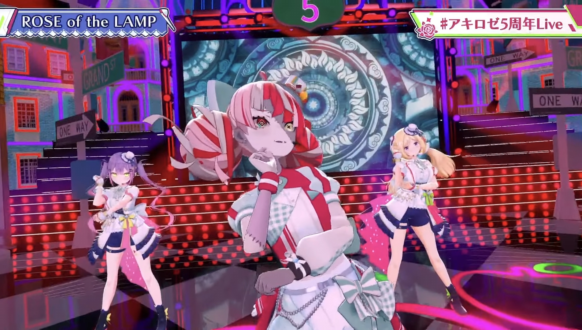 3D Ollie appeared in Akirose's 5th anniversary 3D live!